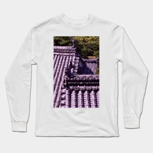 Himeji Castle Roofs, Japan Long Sleeve T-Shirt